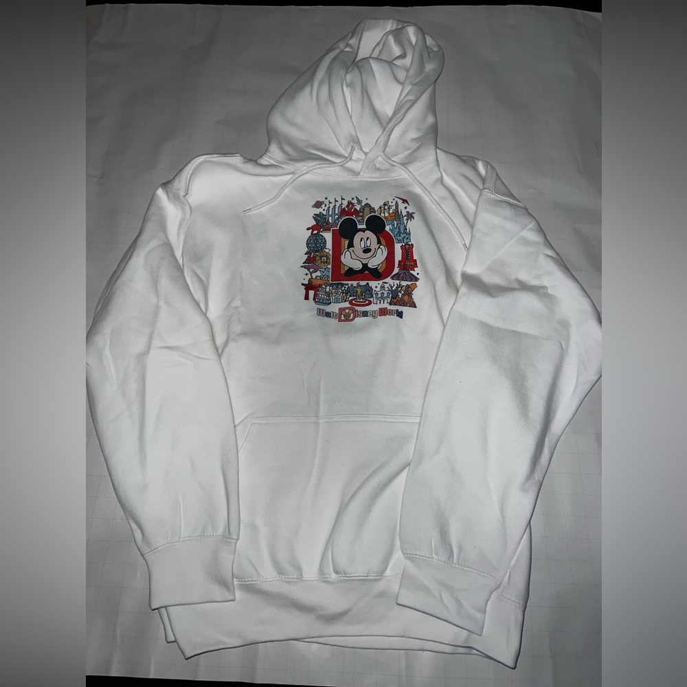 Walt Disney World Hoodie - White (Size L)